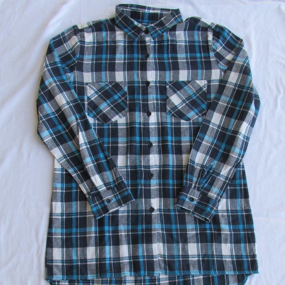 Say What Women's Hi-Lo Cotton Shirt Size Medium (Juniors) - Picture 1 of 5